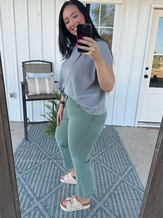 Cozy Crush Sleeveless Top - Heather Grey