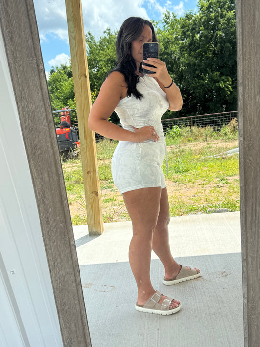 White Camo Shorts